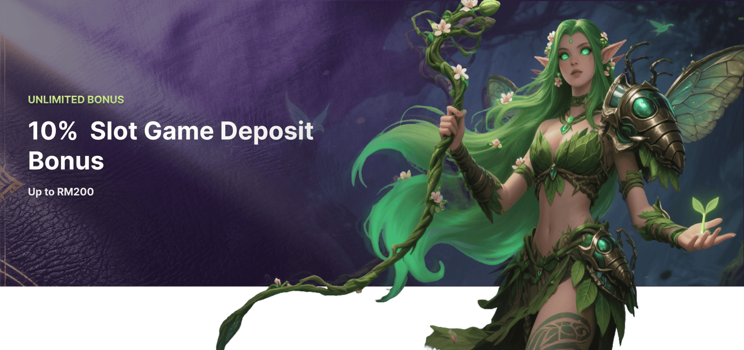 Daily Unlimited 10% Slot Reload Bonus