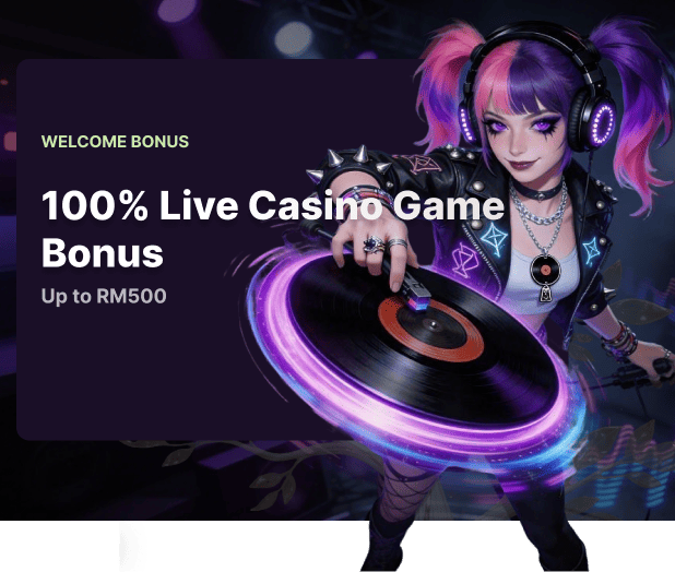 Welcome Bonus ( Live Casino – 100% Bonus )